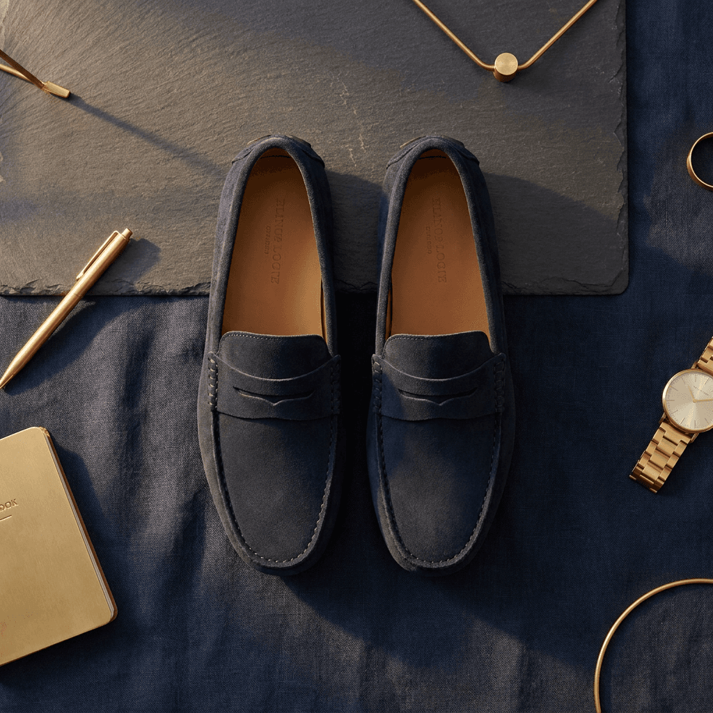 Suede Driving Loafers