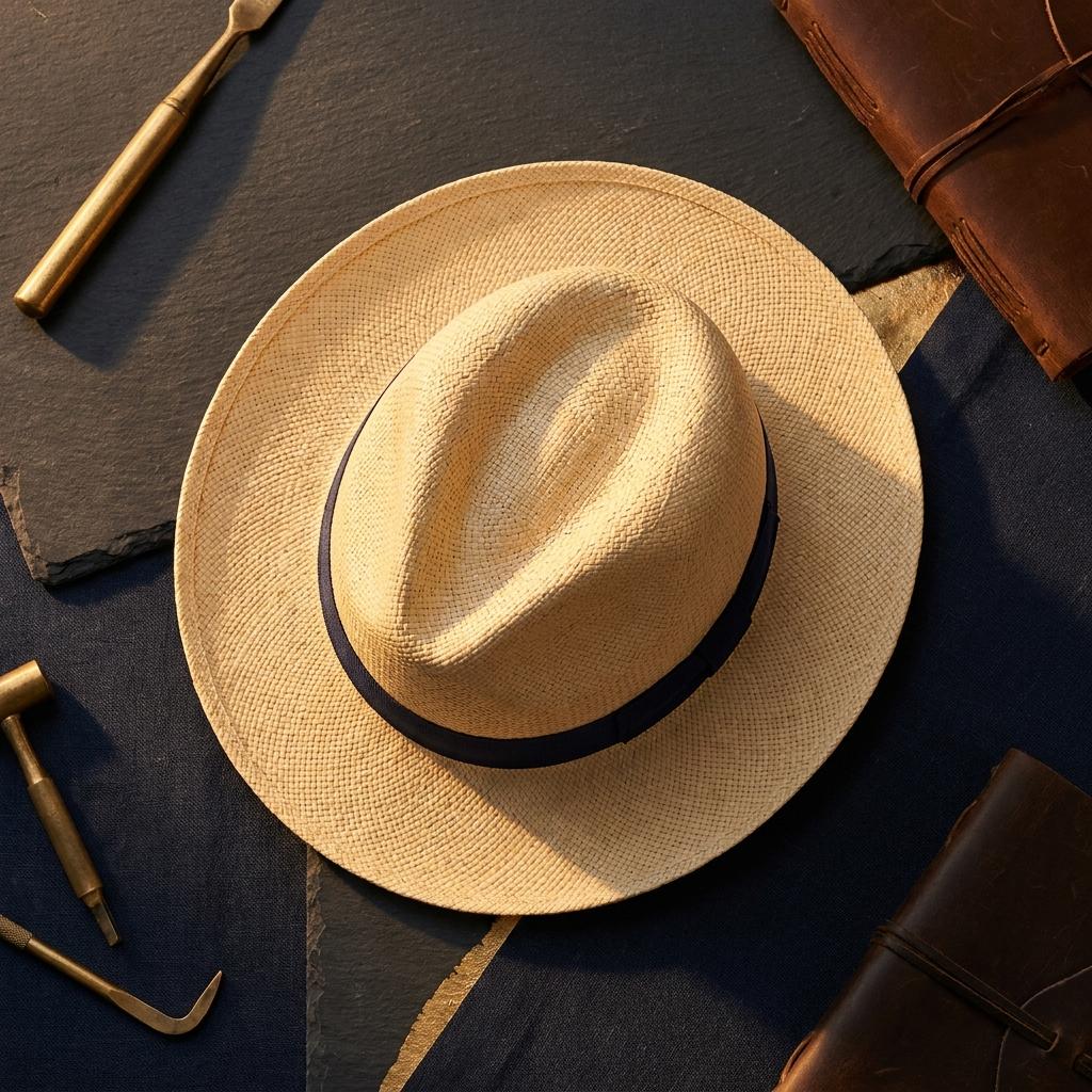 Woven Straw Panama Hat