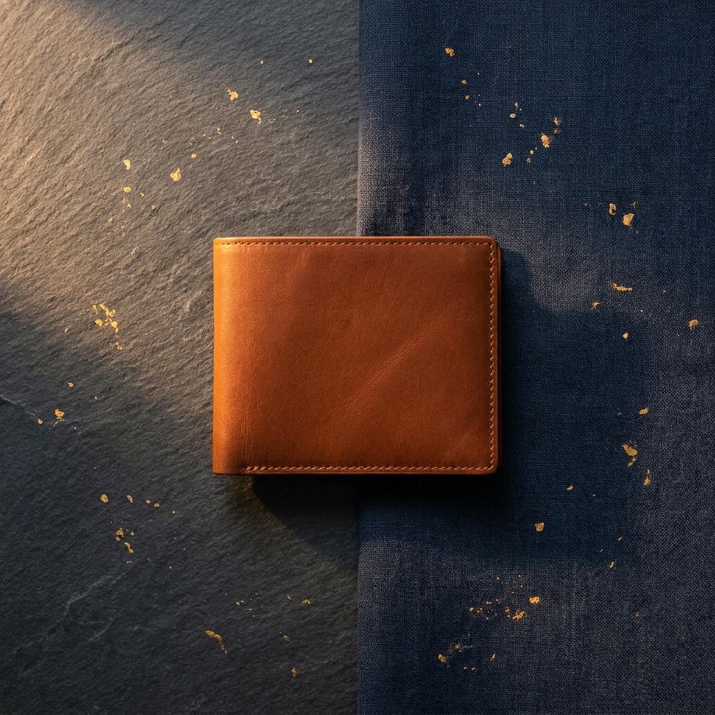 Slim Leather Bifold Wallet