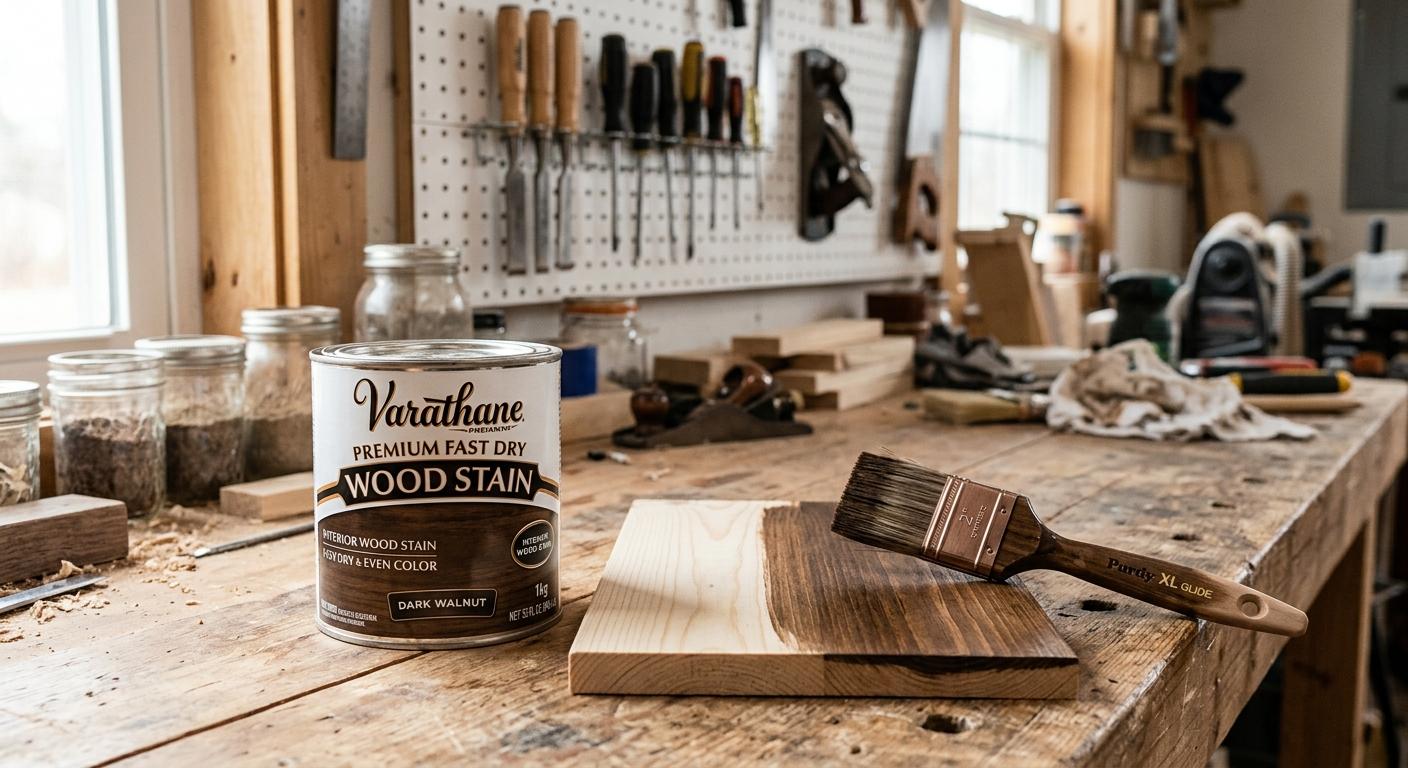 Varathane Premium Wood Stain (Dark Walnut)