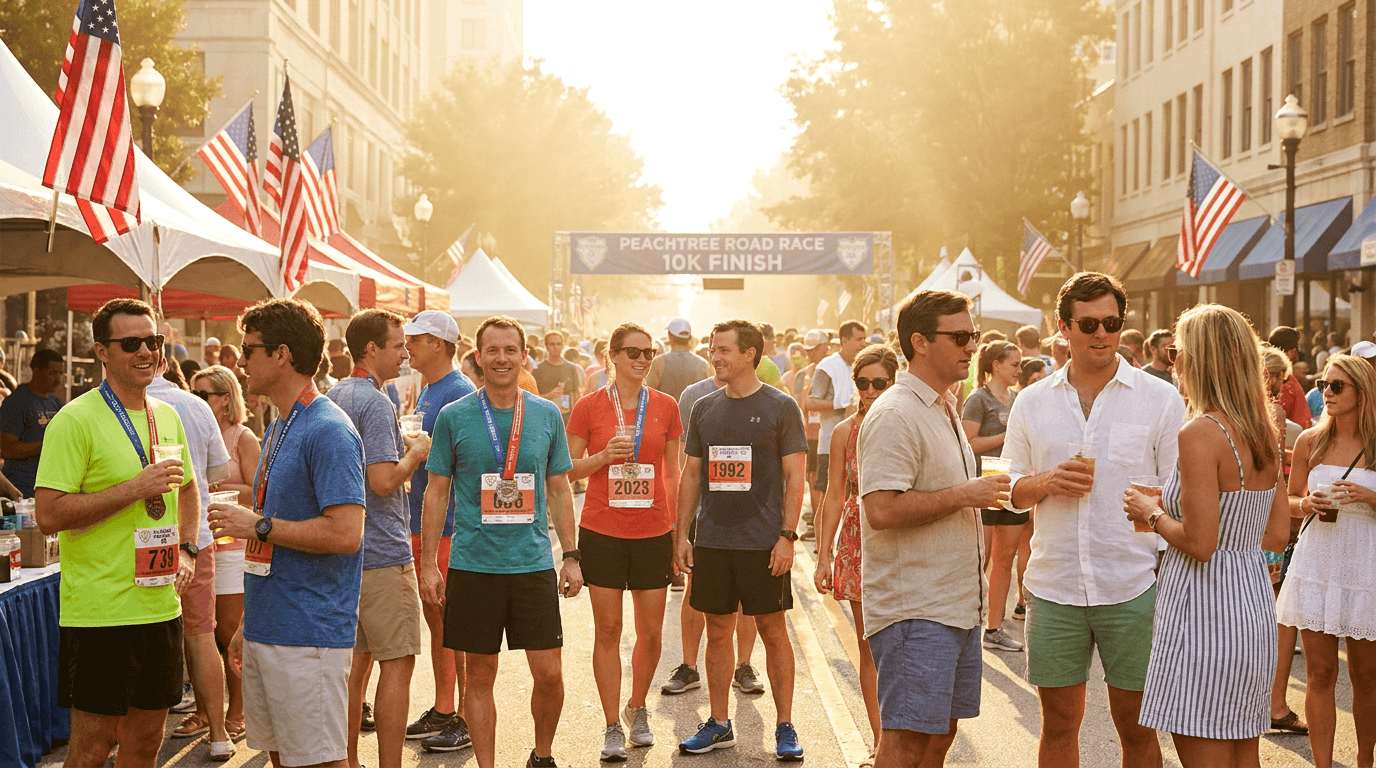Peachtree Road Race 10K — Buckhead Finish Line Party