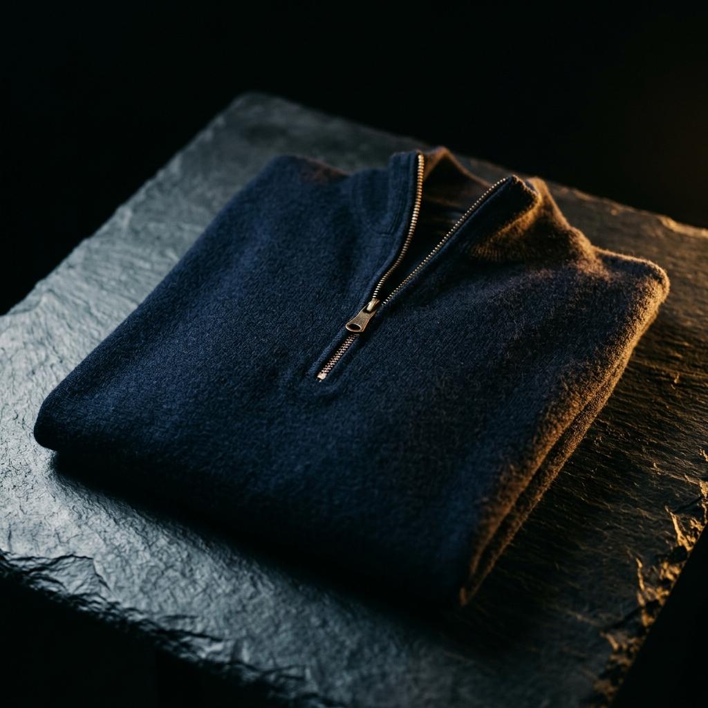 Merino Wool Half-Zip Sweater