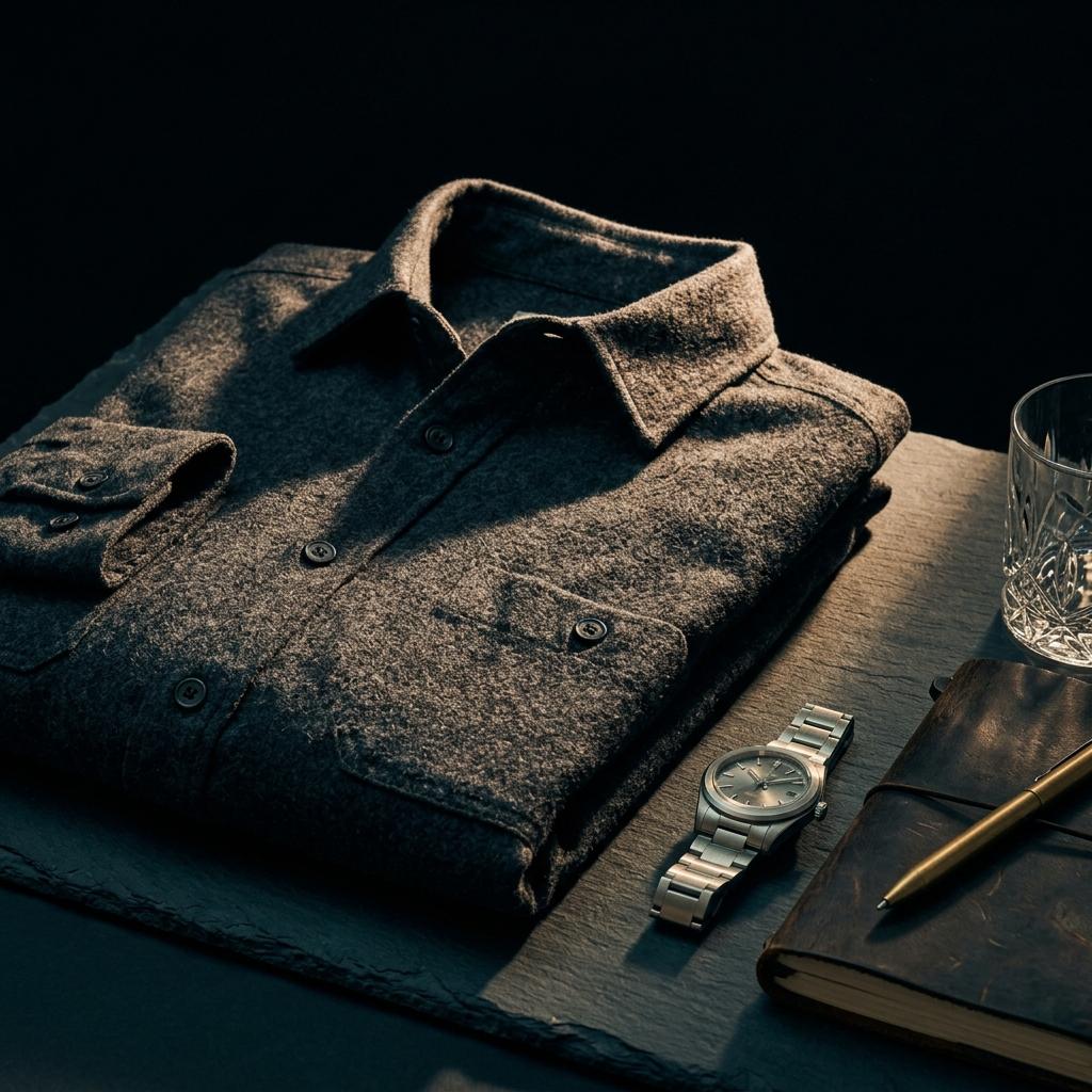 Wool Flannel Overshirt