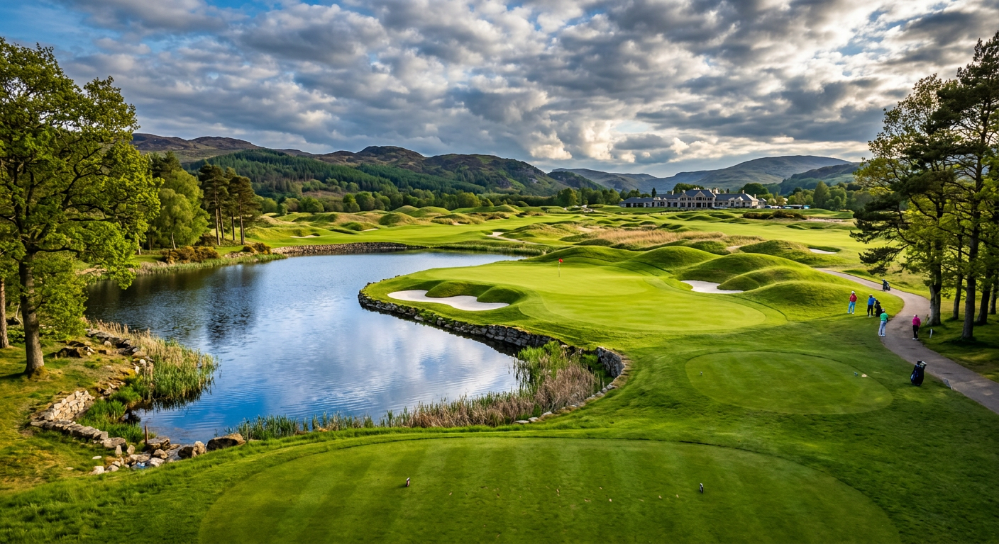 TPC Sugarloaf signature hole with water hazard